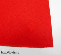 Фетр  листовой жесткий толщ. 1 мм (20х30см) красный  (уп. 12 шт) - швейная фурнитура, товары для творчества оптом  ТД "КолинькоФ"