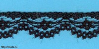 Кружево  арт. 197-1 ш. 15 мм черный (уп. 50 ярдов) - швейная фурнитура, товары для творчества оптом  ТД "КолинькоФ"