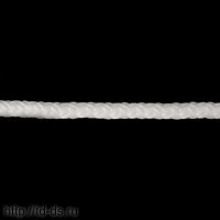 С2045 Шнур плетеный, 5 мм*100 м белый - швейная фурнитура, товары для творчества оптом  ТД "КолинькоФ"
