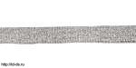 Лента металлизированная серебро шир. 12мм  уп. 25 ярд. (22,75 м.) - швейная фурнитура, товары для творчества оптом  ТД "КолинькоФ"