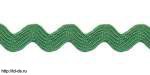 С868 Тесьма-Вьюнчик шир. 9 мм (тесьма 5 мм) зеленый  уп.30 м - швейная фурнитура, товары для творчества оптом  ТД "КолинькоФ"