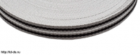 Стропа (лента ременная) С33826Г17 шир.25 мм  15,1 гр/м. рис.9556  цв. серый/черный/белый уп. 5 м. - швейная фурнитура, товары для творчества оптом  ТД "КолинькоФ"