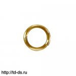 Кольцо соединительное для бус  4 мм золото уп. 100 шт - швейная фурнитура, товары для творчества оптом  ТД "КолинькоФ"