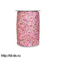 Бейка декоративная шир. 20 мм "Цветочная поляна" арт.509 розовый  уп. 100 ярд. (91 м) - швейная фурнитура, товары для творчества оптом  ТД "КолинькоФ"