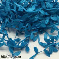 Листочки на тесьме цвет: голубой  уп.7- 10м - швейная фурнитура, товары для творчества оптом  ТД "КолинькоФ"