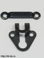 Крючки брючные пришивные  из 2-х частей (1,8х1,4 см.)  цв.черный (уп. 100 шт.) - швейная фурнитура, товары для творчества оптом  ТД "КолинькоФ"
