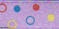 Детская ленточка Пузырьки* арт. DL сирень 10 мм (уп. 50 ярд)  - швейная фурнитура, товары для творчества оптом  ТД "КолинькоФ"