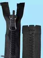 Молния трактор тип 8  с поворотным бегунком 65 см, черный , бегунок -т.никель, 1 шт. - швейная фурнитура, товары для творчества оптом  ТД "КолинькоФ"