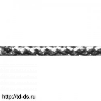 Шнур люрекс серебро шир. 1 мм уп 100 м - швейная фурнитура, товары для творчества оптом  ТД "КолинькоФ"