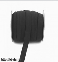 Лента эластичная  ТВ-08 шир. 8 мм (резинка) черный уп. 40 м. - швейная фурнитура, товары для творчества оптом  ТД "КолинькоФ"
