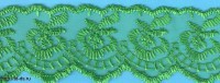 Кружево ш-3,5 см  зеленый  (уп. 10 ярдов) - швейная фурнитура, товары для творчества оптом  ТД "КолинькоФ"