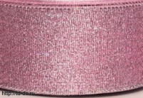 Лента металлизированная (парча)  шир.  25 мм,  уп. 24 ярд  цвет №101 нежно-розовый - швейная фурнитура, товары для творчества оптом  ТД "КолинькоФ"
