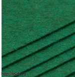 Фетр листовой жесткий, 1.0мм, 160гр, 20х30см, Артикул: 7730797 цв. зеленый-7,  уп. 12 шт. - швейная фурнитура, товары для творчества оптом  ТД "КолинькоФ"