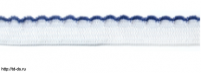 Резинка ажурная для нижнего белья арт. 9112-010 шир. 10 мм белый/василек (уп. 50 м) - швейная фурнитура, товары для творчества оптом  ТД "КолинькоФ"