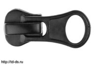 Бегунок к молнии трактор тип 5 с простым пуллером  цв. черный уп. 20 шт - швейная фурнитура, товары для творчества оптом  ТД "КолинькоФ"