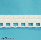 Лента шторная шир. 15 мм арт. 0515 Петелька белая (уп. 100 м) - швейная фурнитура, товары для творчества оптом  ТД "КолинькоФ"