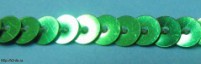 тесьма пайетки диам. 6 мм (уп. 100 ярд. -91 м.) В4 зеленый - швейная фурнитура, товары для творчества оптом  ТД "КолинькоФ"