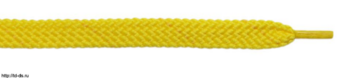 Шнурки кроссовочные дл. 100 см  цв. желтый-030 шир. 10 мм уп. 10 пар - швейная фурнитура, товары для творчества оптом  ТД "КолинькоФ"