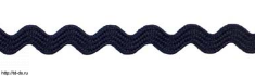 Тесьма Вьюнчик, 5мм цв. т.синий 147  уп. 25 м. - швейная фурнитура, товары для творчества оптом  ТД "КолинькоФ"