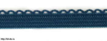 Резинка ажурная арт. 3001 шир. 8 мм цв. синий уп. 50 м. - швейная фурнитура, товары для творчества оптом  ТД "КолинькоФ"