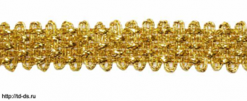 Тесьма отделочная арт. 3362  шир. 18 мм золото  уп. 15 ярд (13,65м) - швейная фурнитура, товары для творчества оптом  ТД "КолинькоФ"