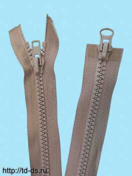 Молния трактор тип-8 2 замка 75 см  цв.  серый беж уп. 10 шт.  - швейная фурнитура, товары для творчества оптом  ТД "КолинькоФ"