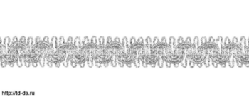 Тесьма отделочная ш.15 мм арт.13-8138 серебро уп. 15 ярд. - швейная фурнитура, товары для творчества оптом  ТД "КолинькоФ"