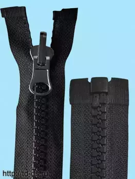 Молния трактор с поворотным бегунком тип 8, 75  см, , бегунок -т.никель, 1 шт. - швейная фурнитура, товары для творчества оптом  ТД "КолинькоФ"